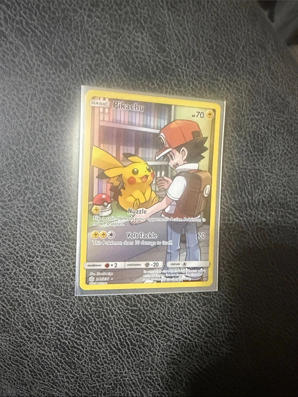 Pokemon Pikachu Card - Yellow & Red Accents